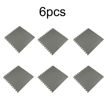 

Gray Square Non-slip Water Resistant Contrasting Edging Strips EVA Foam Floor Mat Flooring Gym Playground Excercise Mat