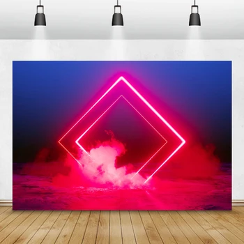 

Laeacco Fluorescent Aperture Stage Laser Spray Beam Magazine Portrait Photography Backdrops Photo Backgrounds Photophone Props