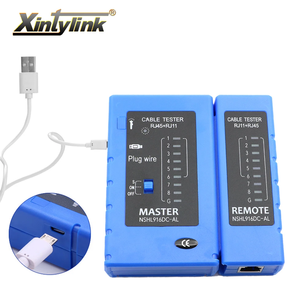 Сетевой микро-usb тестер xintylink rj45, инструмент для тестирования проводов RJ11 rj12, телефонных линий 8p8c 6p4c rg45 rj 45, ethernet-кабелей lan, последовательный тест сетевой инструмент oullx для зачистки проводов устройство для обжима телефонных и телефонных проводов стандарт rj11 rj45