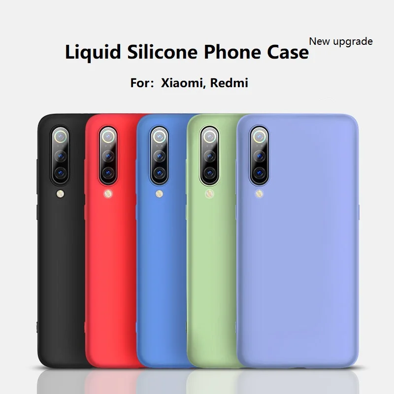 Чехол для телефона Xiaomi mi 9 SE 8 Lite CC9 X 2 3 2S Play жидкий силиконовый мягкий чехол s Red Note 6 7