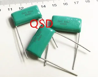 

CBB high pressure metal film capacitance 3000V 822J 8.2NF P22mm new