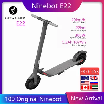 

New Original Ninebot E22 Kickscooter Foldable Smart Electric Scooter 20km/h Foldable Kick Scooter Hoverboard Long Skate Board
