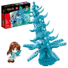 

BanBao The Land Of Warriors Douluo Dalu Continent Anime Building Blocks Ning Rongrong WuHun Qibao Glazed Pagoda Bricks Toys 6830