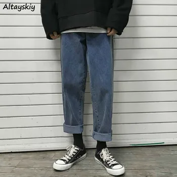 

Jeans Women Straight High Waist Denim Trousers Large Size Cowboy Casual Simple BF Spring Student Loose Daily Girl Womens Retro