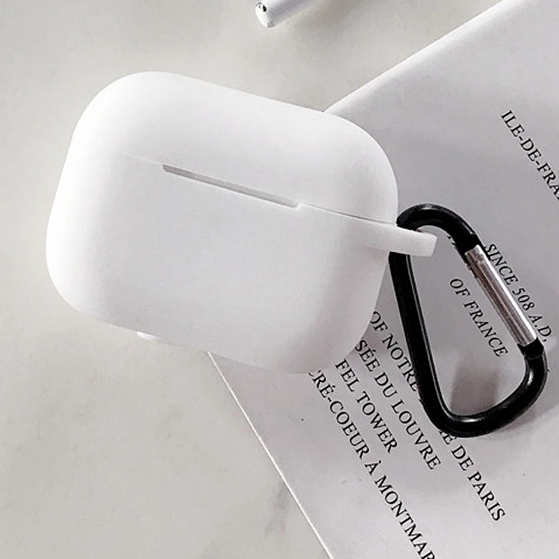 Белый Милый мультяшный чехол для bluetooth-гарнитуры для Airpods pro, силиконовый мягкий защитный чехол для Apple Airpods pro, чехол - Цвет: Белый