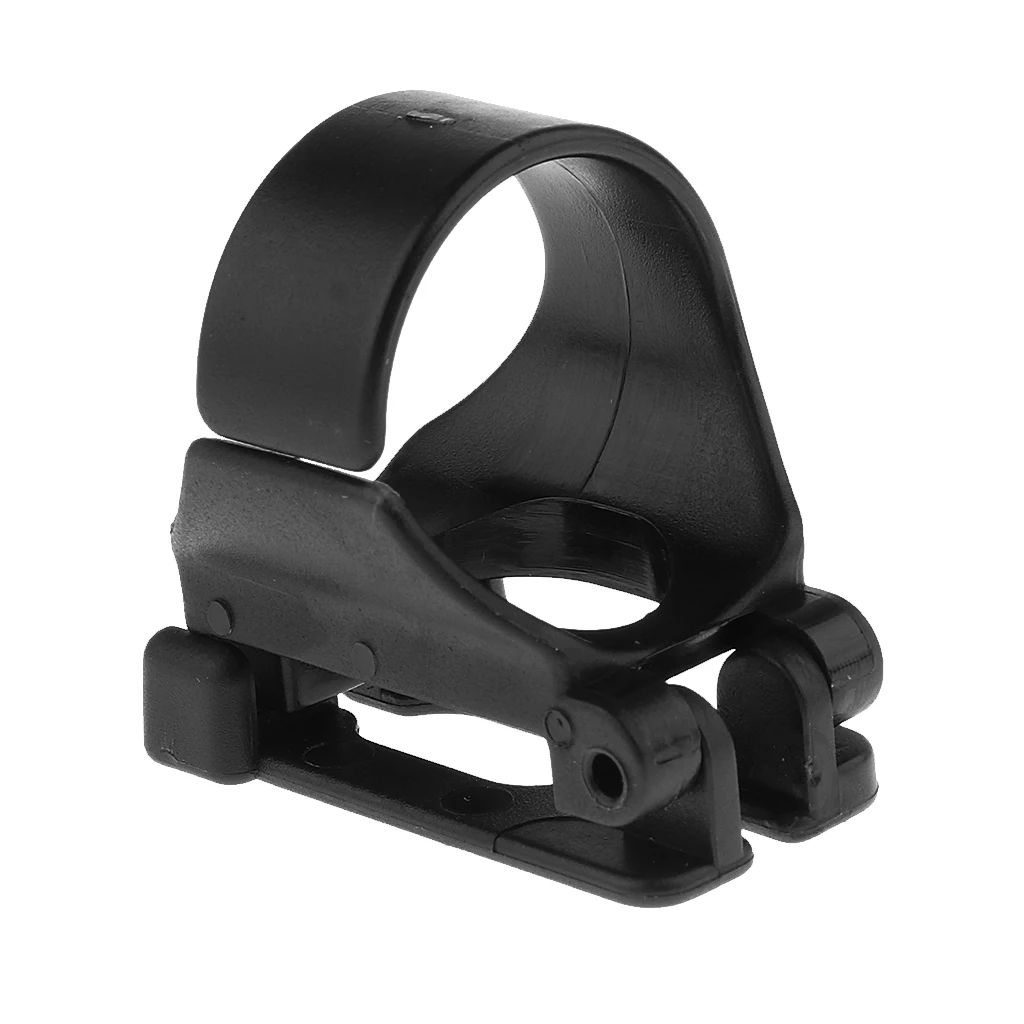 Scuba Dive Snorkel Holder Clip Mask Strap Keeper Holder Spare Parts, Black - Durable & Long Lasting