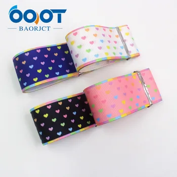 

OOOT BAORJCT I-19817-1946,38mm,10yards Love Thermal transfer Printed grosgrain Ribbons,bow cap DIY accessories decorations