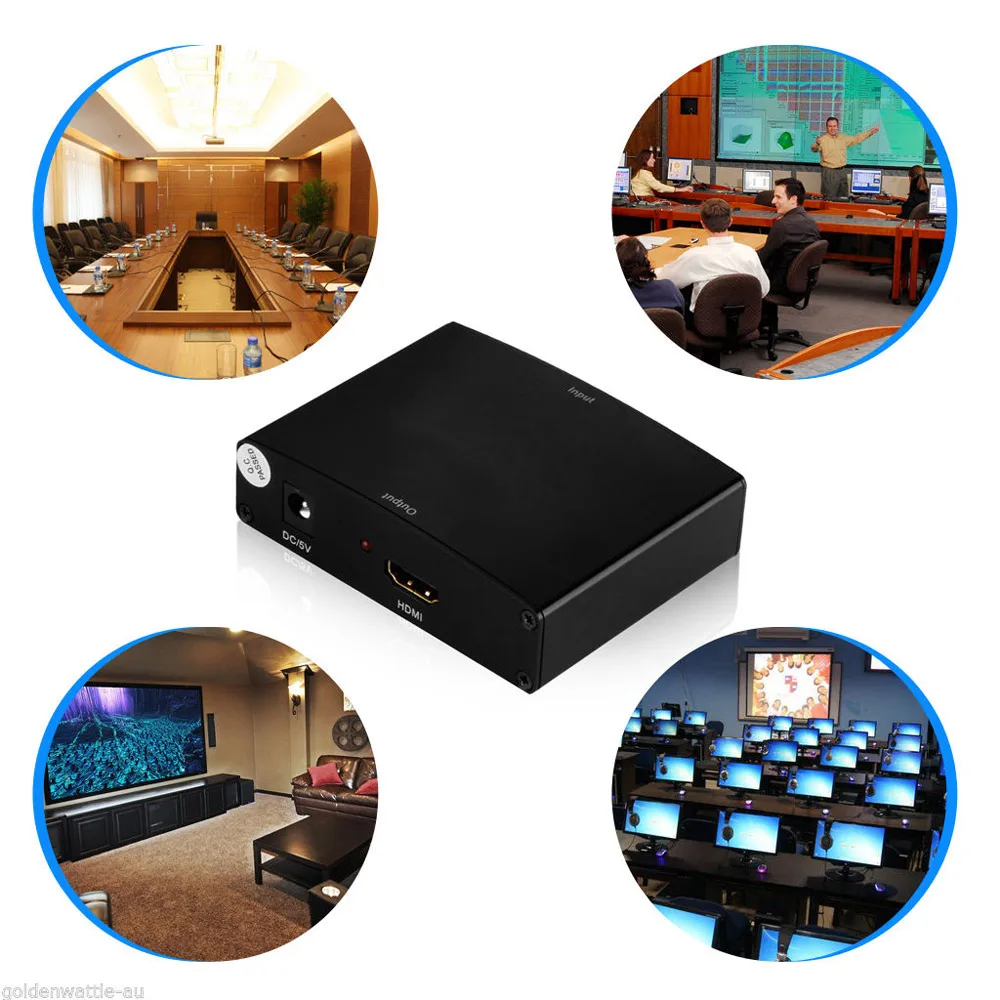 5 RCA компонентный видео YPbpr RGB+ R/L аудио к HDMI HDTV конвертер