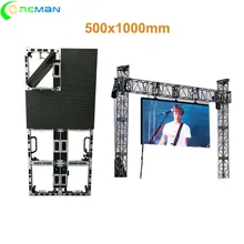 Ферменный настенный видеоэкран 500x1000 мм светодиодный шкаф полноцветный светодиодный дисплей средняя мощность питания