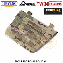 MILITECH TWINFALCONS TW 500D fourré Cordura Molle aine pochette Groin PAL accessoire pochette sous abdominale sac aine