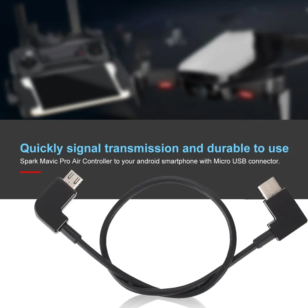 Кабель для передачи данных для DJI Spark Mavic Pro с воздушным Управлением Micro USB на Micro USB Кабель-адаптер для Android samsung huawei Phone Tablet