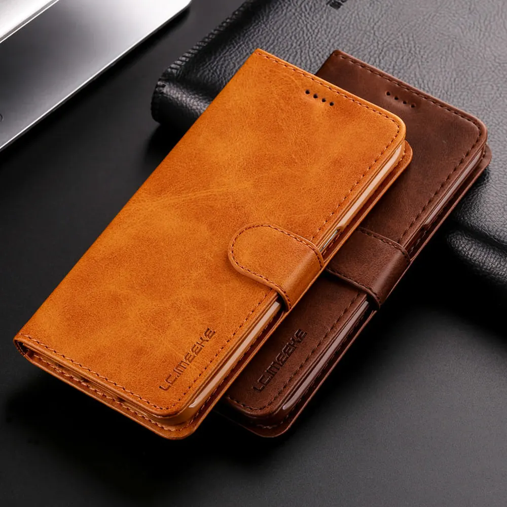 

L-FADNUT Wallet Leather Case For Samsung S10 5G Case S10E S9 S8 Plus Flip Stand Bag For S7 S6 edge Note10 Pro Note9 Note8 Cover