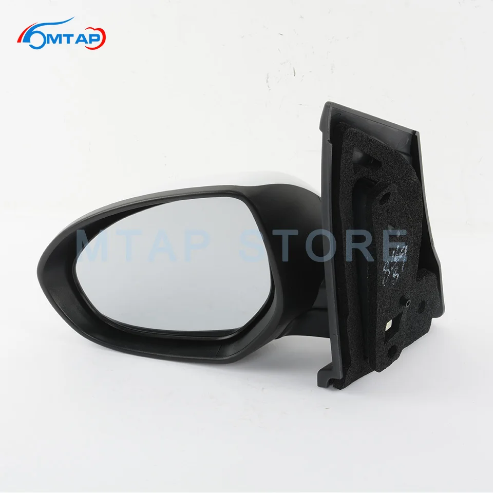 2 шт. Зеркало заднего вида в сборе для Mazda 2 2007 2008 2009 2010 2011 2012 2013 авто зеркало заднего вида Регулируемый объектив база Цвет