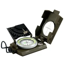 Ai si ji геологический Компас Открытый Многофункциональный армейский компас флуоресцентный диск измеряемый наклон