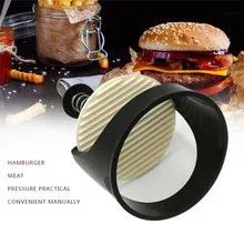 Круглая форма гамбургера Пресс из нержавеющей стали Patty плесень приспособление для приготовления мяса кухня пластиковый пресс для гамбургеров с начинкой Кухонные гаджеты