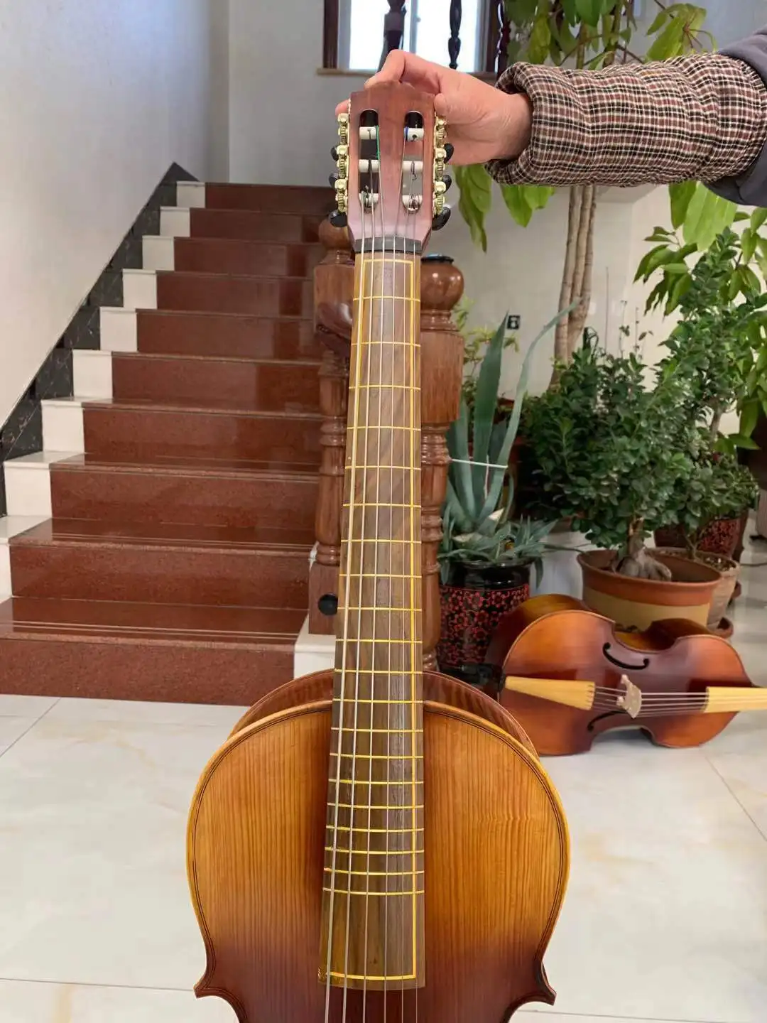 6 strings 23"(1/4) Cello SONG Brand Maestro"arpeggione", big and powerful sound #14960
