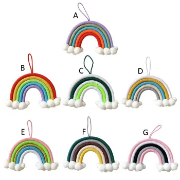 

Home Decoration Rainbow Handmade Weaving Ornament Nordic Kid Room Wall Hanging