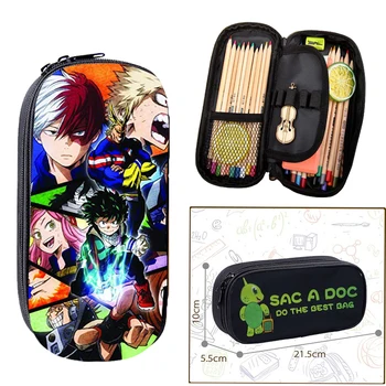 

My Hero Academia Pencil Case Boys Girls Makeup Bag Kids Small Tote School Supplies Stationery Storage Bag Fashion Cosmetic Bag