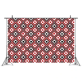 

Poker Theme Party Backdrops Playing Card Adult Birthday Party Decoration Wall Sticker Poster Photography Background Props