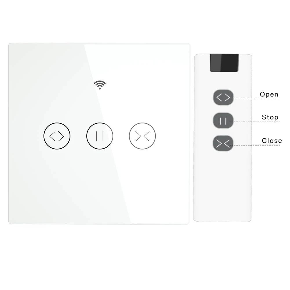 KIT RF WiFi Smart Touch шторы переключатель роликовой шторки Tuya Smart Life App пульт дистанционного управления, работа с Alexa Echo Google Home - Цвет: KIT