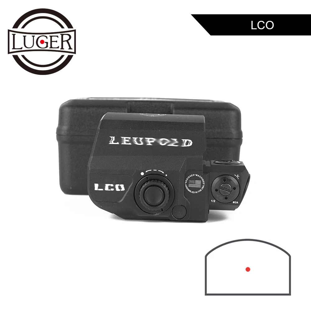 

LUGER LCO Red Dot Sight Hunting Scope Holographic Sight Tactical Riflescope Fits 20mm Rail Mount Reflex Sight Rifle Scopes