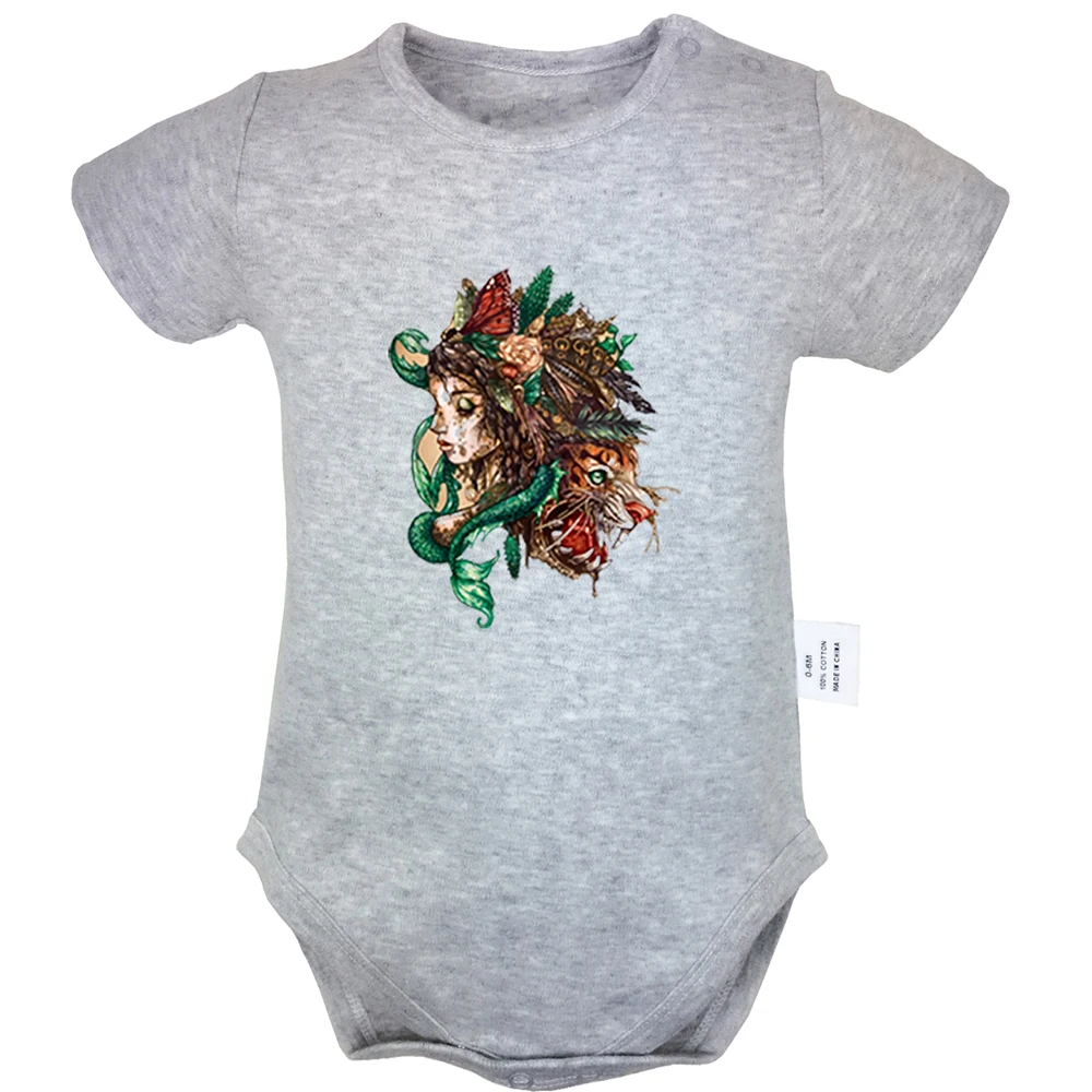 

Fairy Tale Miko and Fierce Tiger Game of Thrones Design Yellow Newborn Baby Bodysuit Suit Toddler Onsies Jumpsuit Cotton Clothes