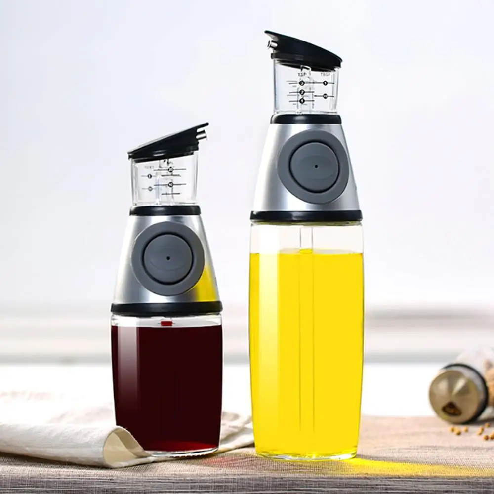 

Metering Oil Control Bottle Press Type Healthy Oil Bottle Kitchenware Press Measurement Oil Bottle Kettle Cup Kitchen Supplies