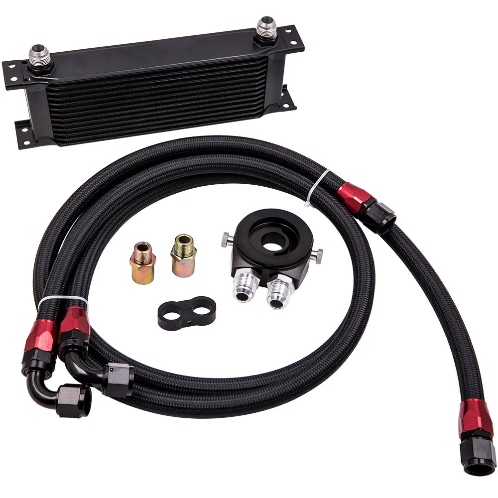 ^Cheap 13 Row AN10 Engine Racing Trust Oil Cooler w/ Thermostat Oil Filter Adapter Kit ^Cheap 13 Row AN10 Engine Racing Trust Oil Cooler w/ Thermostat Oil Filter Adapter Kit