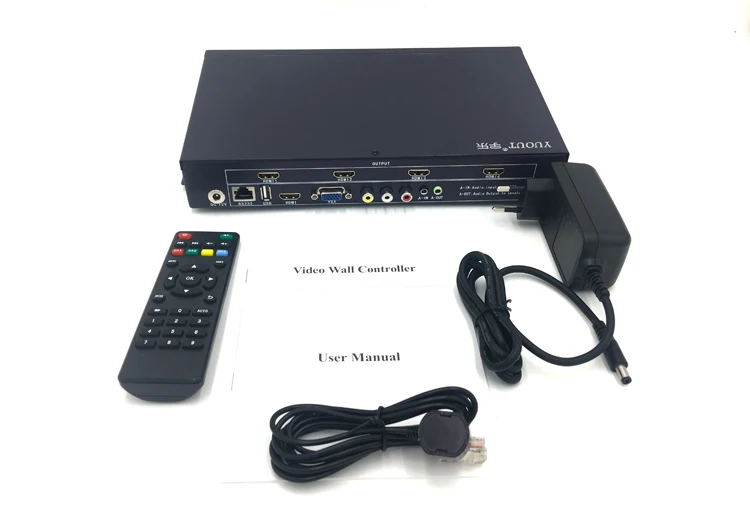 YD-VD04 видео настенный контроллер HDMI VGA AV USB процессор 2x2 четыре изображения прошивка изображения процессор 4TV показывает экран Сращивание