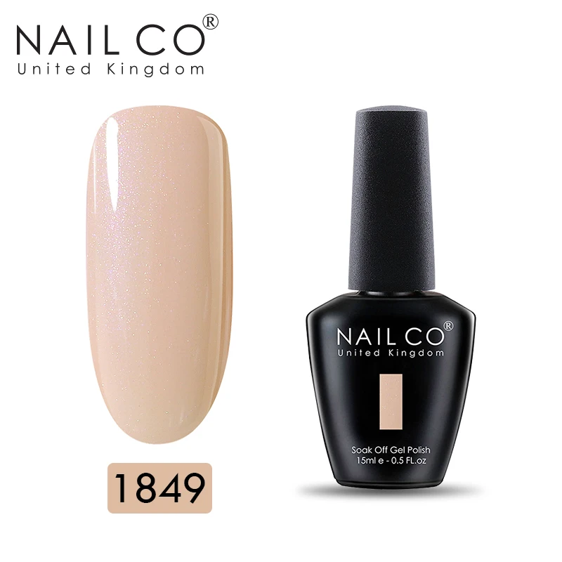 NAILCO замочить УФ-гель для ногтей вылечивается с светодиодный лампой Блеск Гель-лак для ногтей lakiery hybrydowe гель для ногтей 15 мл Лак гибрид - Цвет: 1849