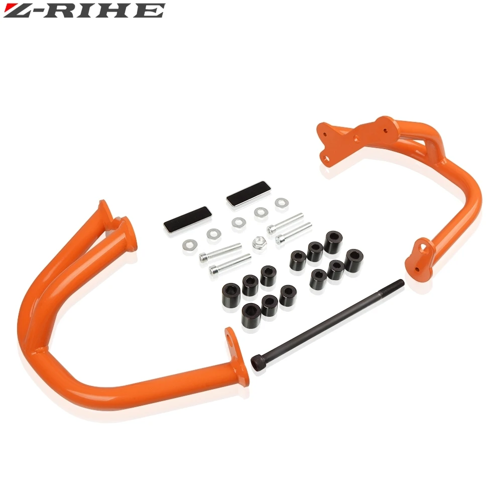 Для KTM Duke 250 390 Duke250 Duke390 Крушение Бар защита двигателя бампер Защитная рамка слайдер оранжевый аксессуары Duke 250 390