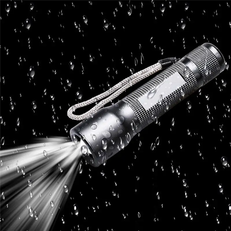 Микро usb зарядка с индикатором зарядки Регулируемый алюминиевый фокус сплав светодиодный Мощный телескопическая алюминиевая фонарик#2O05