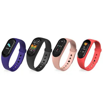 

M5 Color Screen Heart Rate Music Pedometer Smart Bracelet Gravity Sensor Pace Weather Forecast Incoming Call