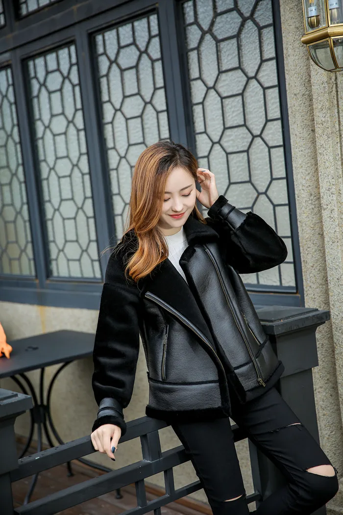 winter women fur coat and sheepskin leather jacket (3)