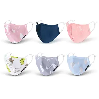 

1PCS Kids Mouth Mask Warm Washable 4-Layer Protective Anti Dust Mask Half Face Mask for Outdoor