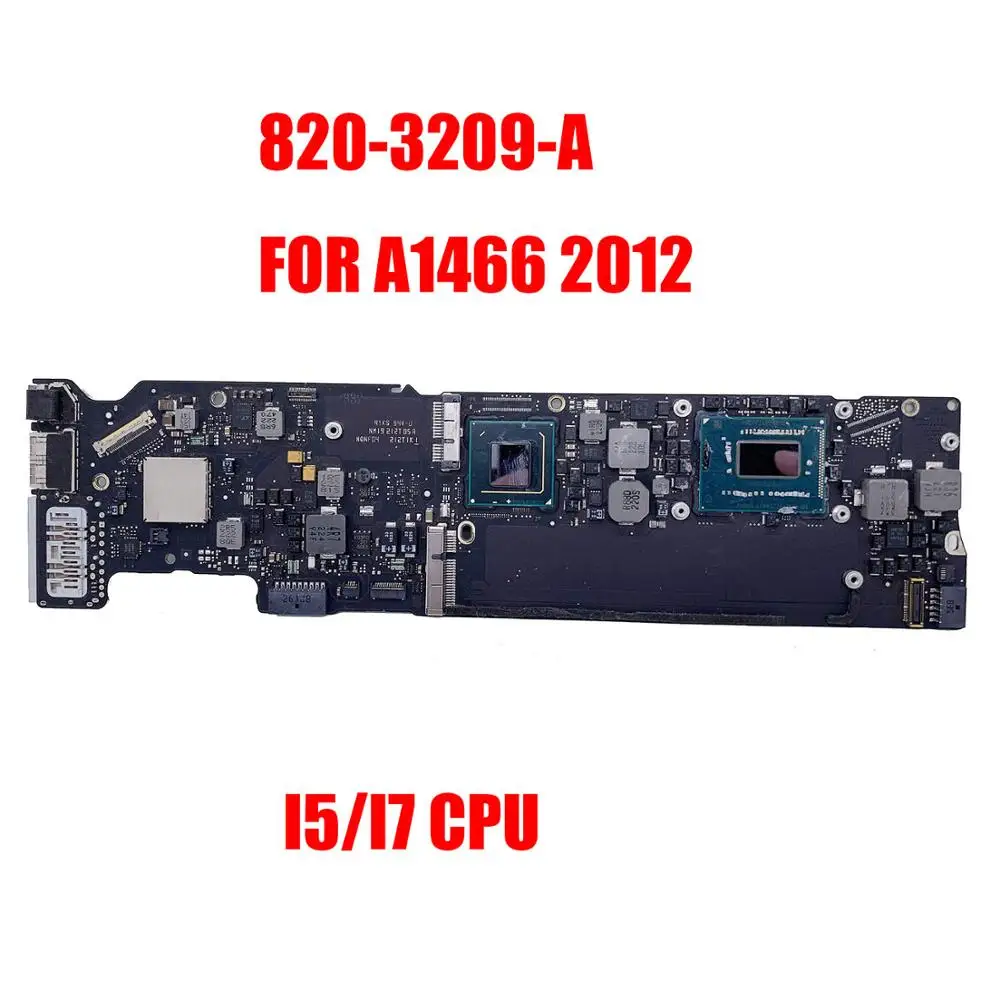 A1466 2012 820-3209-A материнская плата для ноутбука Macbook Air оригинальная 4 ГБ/8 ГБ ОЗУ I5/I7 ЦП