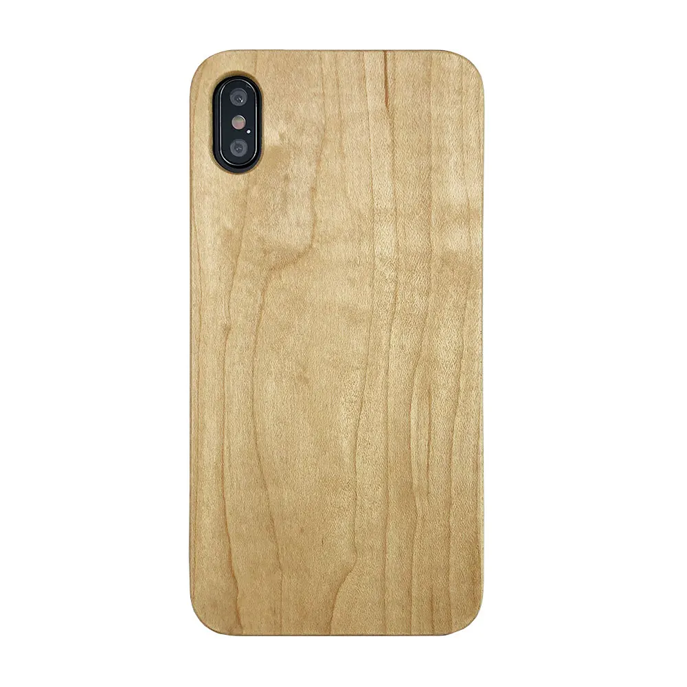 Деревянный ящик для iPhone 11 Pro Max эко бамбуковый чехол для iPhone XS Max XR X 8 7 6S 6 Plus 5S SE 5 роскошный деревянный силиконовый чехол - Цвет: Maple