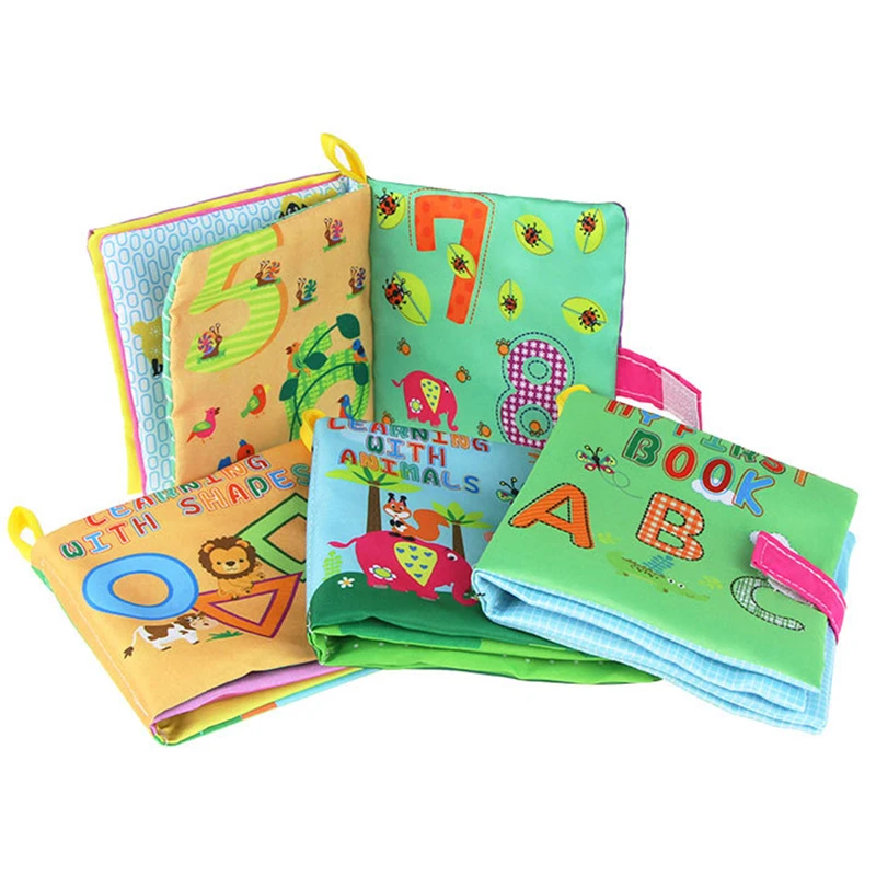 

Baby Cloth Book Infant Early Cognitive Development Learn Educational Sound Books Washable Soft Learning Resources Toys Kids Book