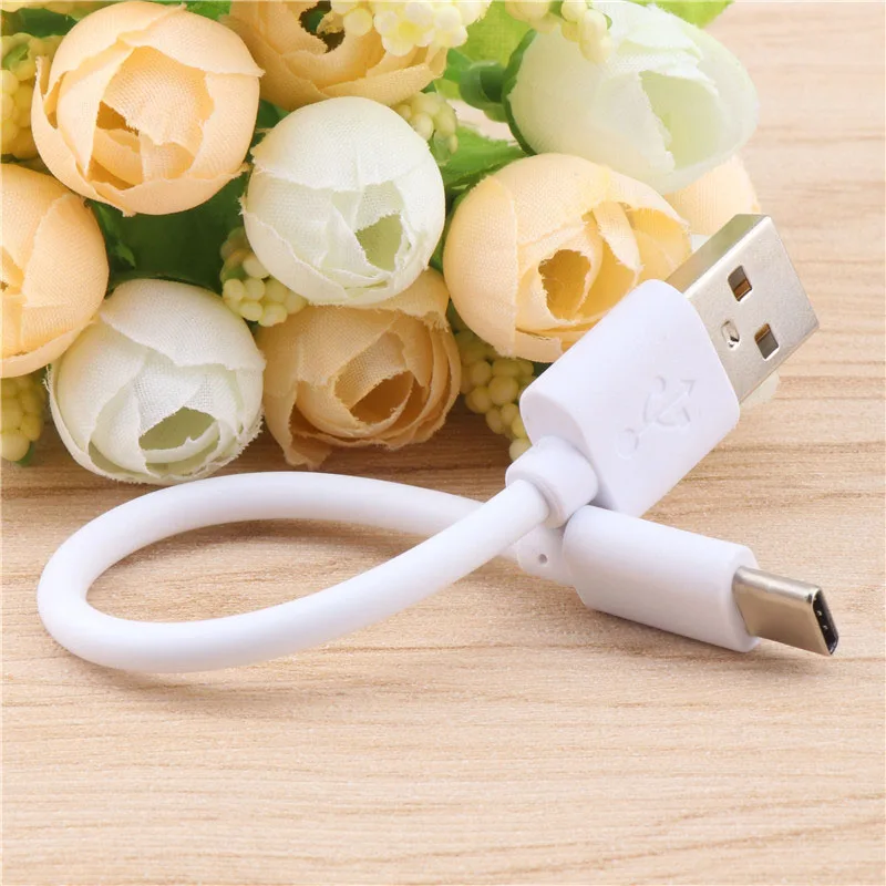 White Type C Type C Micro USB кабель 15 см короткая Быстрая зарядка для samsung Xiaomi huawei Android телефон синхронизация данных USB Кабель-адаптер - Цвет: White Type C