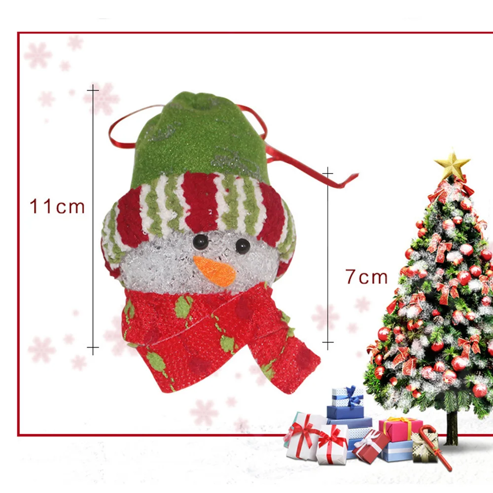 11*7cm Christmas Hanging LED Light Candy Bag EVA XMAS Tree Decor Ornaments