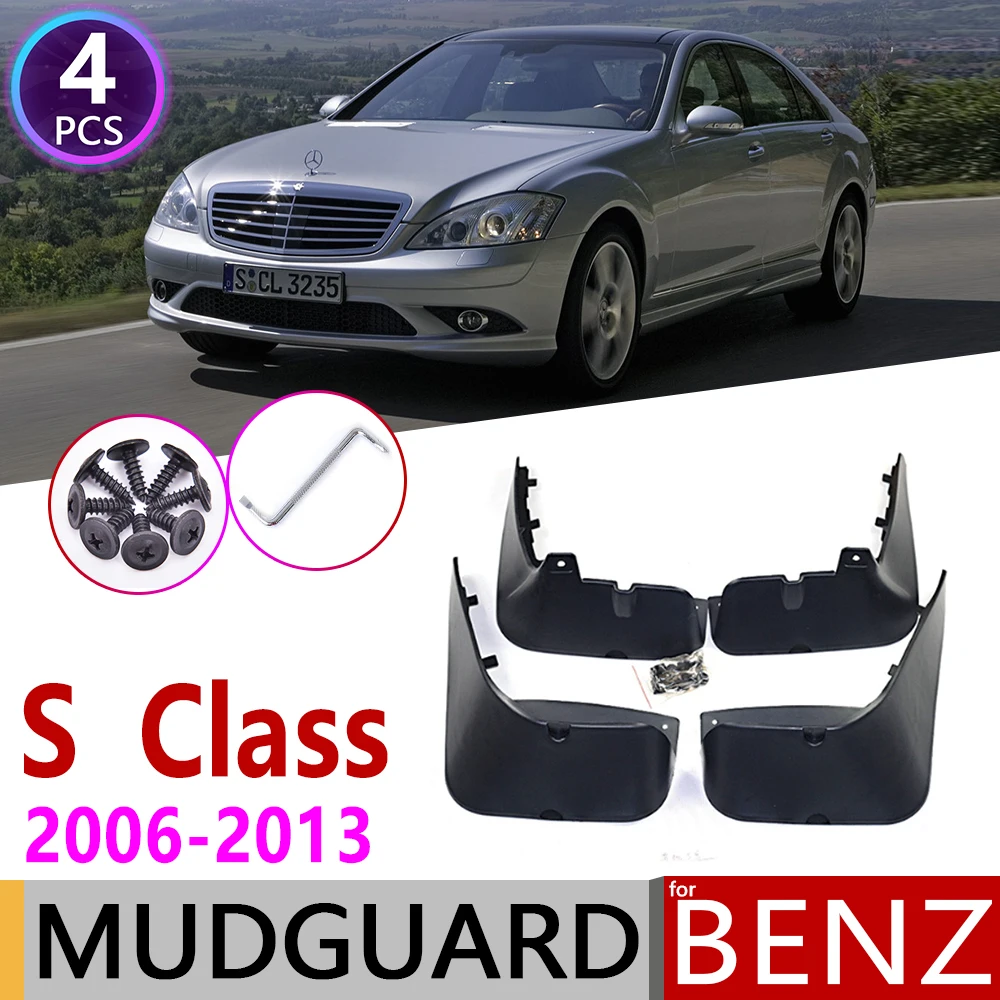 

Mudflap for Mercedes Benz S Class W221 V221 2006~2013 Fender Mud Guard Splash Flap Mudguard Accessories 2010 S300 S350 S400 S450