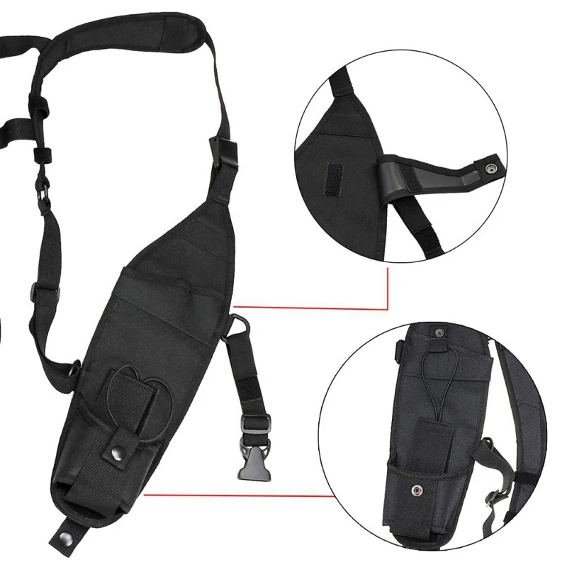 Universal Double Radio Shoulder Harness Holster Chest Holder Vest for