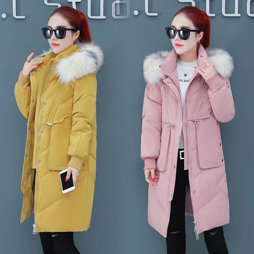 

Photo Shoot 8978 Winter New Style Korean-style down Jacket Women's Mid-length Fashion Slimming Thick Warm Cotton Overcoat Fashio