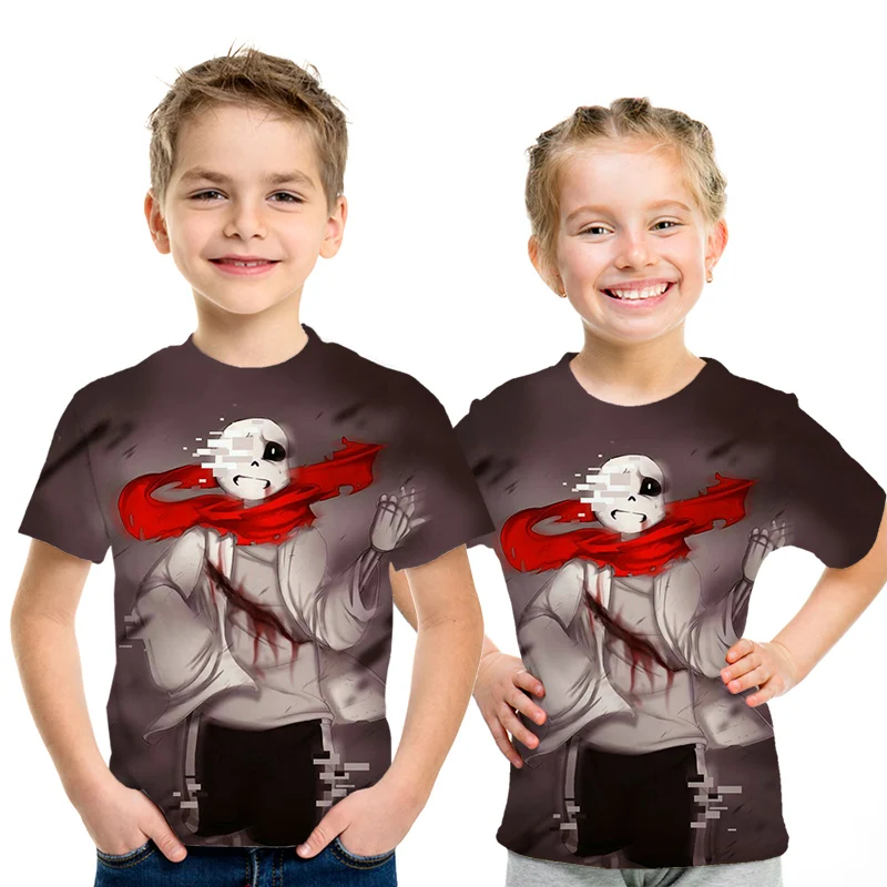 Детские футболки для подростков, летняя детская игра сказка подземелья, футболка с 3D принтом, одежда для мальчиков, рубашки с короткими рукавами для девочек, топ, футболка