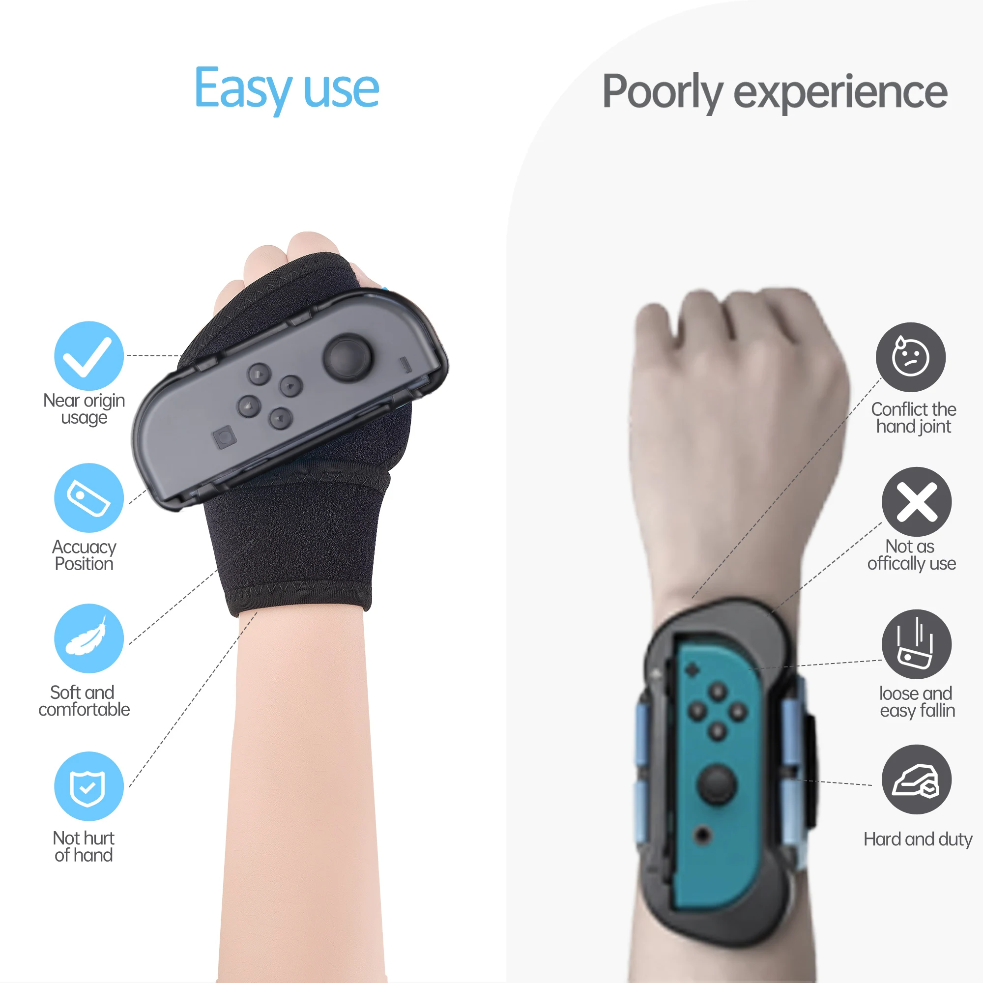For Nintendo Switch Just Dance 2022/2023 accessories for Joy-Con Controller  Armband Adjustable Elastic Dance Strap Wrist Band - AliExpress