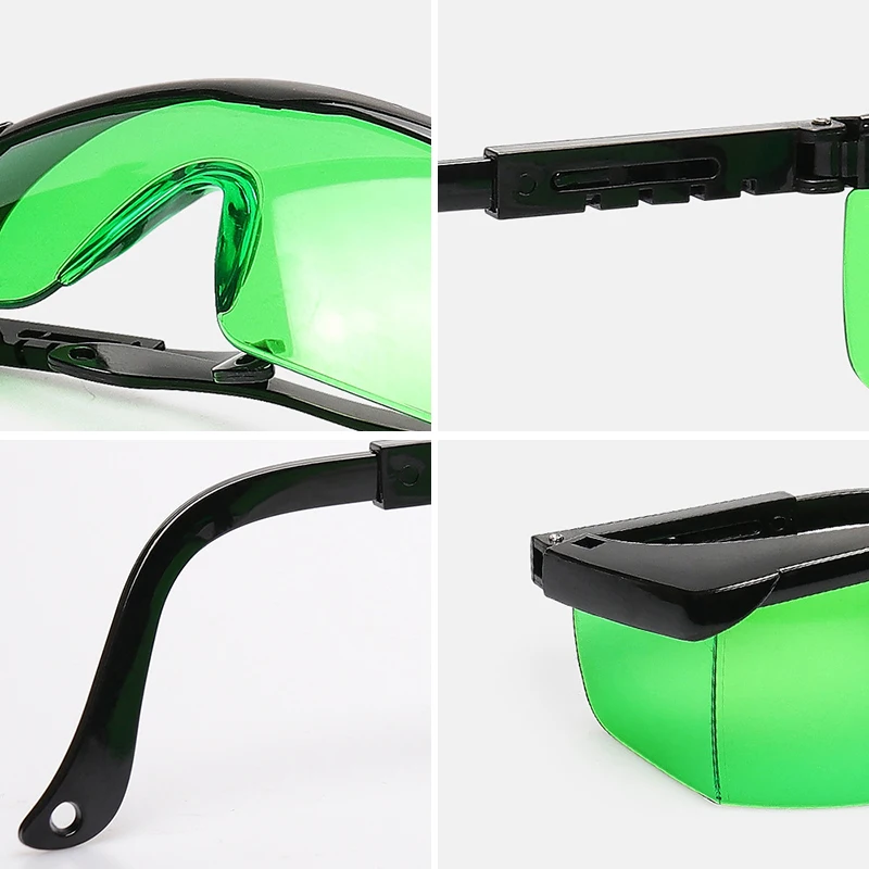 Enhancement Laser Protection Eyeglass Green Red Light Laser Visible Goggle Glass with Box Leg Adjustable Laser Level Accessorie