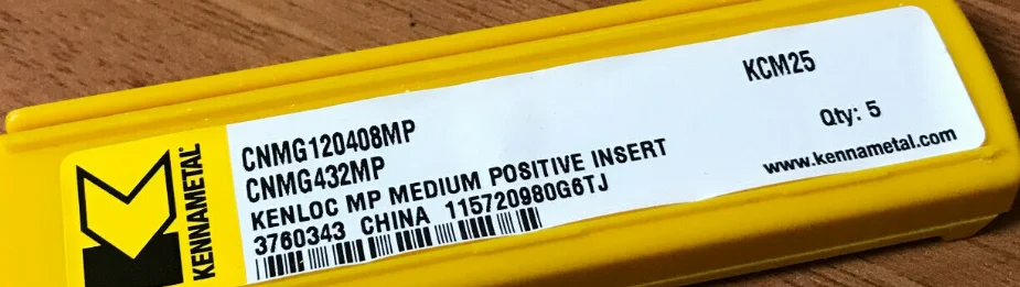 5 шт. KENNAMETAL CNMG120408MP KCM25
