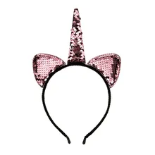 Стиль в европейском и американском стиле, Детские с рисунками Блестки для волос резинки на Рождество для отдыха и вечеринок ткани с рисунком из мультфильма «Мой маленький поли повязка на голову