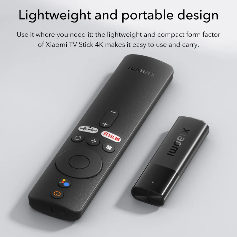 2022 Xiaomi Mi TV Stick 4K Global Version Stream in 4K Google Assistant * built-in Android TV 11 2GB 8GB Quad-core processor 4