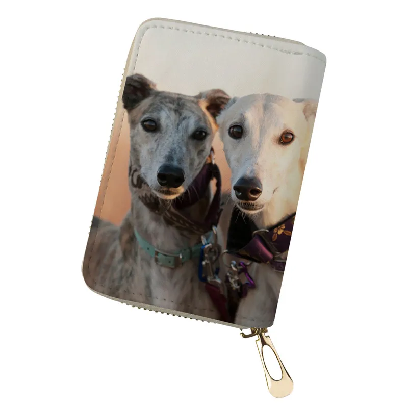 THIKIN Greyhound женская сумка с принтом из искусственной кожи, сумка для кредитных карт, клатч, держатели для карт для женщин, функциональная Обложка для карт - Цвет: as picture